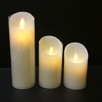 LED电子蜡烛直径5厘米圆柱形摇摆蜡烛灯婚庆工艺品蜡烛灯仿真led电子蜡烛 .